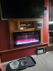Greystone 32" Electric Fireplace with Crystals - Recessed Mount - Black customer photo