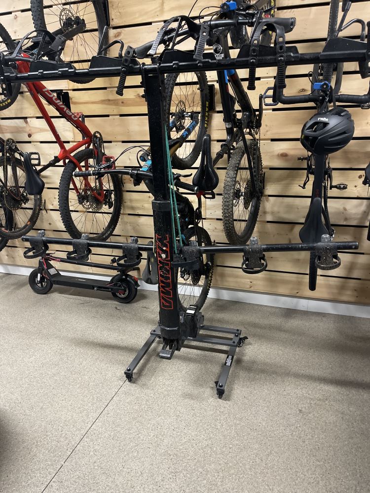 Hollywood Racks Rack Valet Rolling Storage Cart for Hitch-Mounted Bike ...