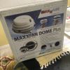 MaxxFan Dome Plus Roof Vent w/ 12V Fan - LED Light - 6" Diameter - Manual Lift - Black customer photo