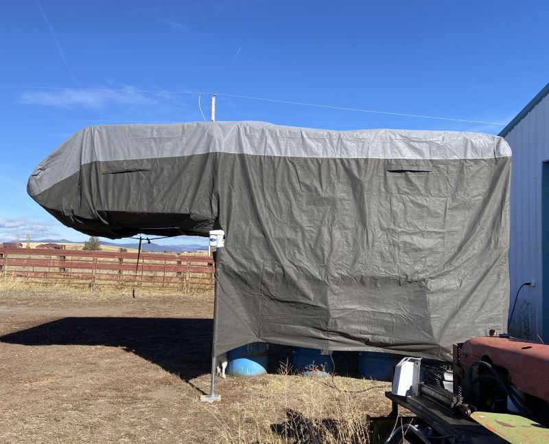 Camco UltraGuard Class C/Travel Trailer Cover - 22' Long Camco RV ...