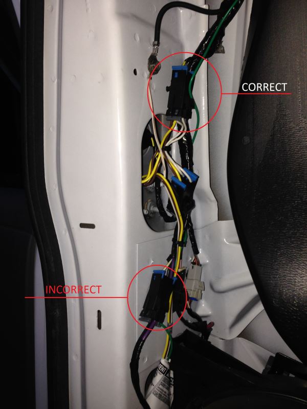 Curt T-Connector Vehicle Wiring Harness with 4-Pole Flat Trailer Connector Curt Custom Fit ...