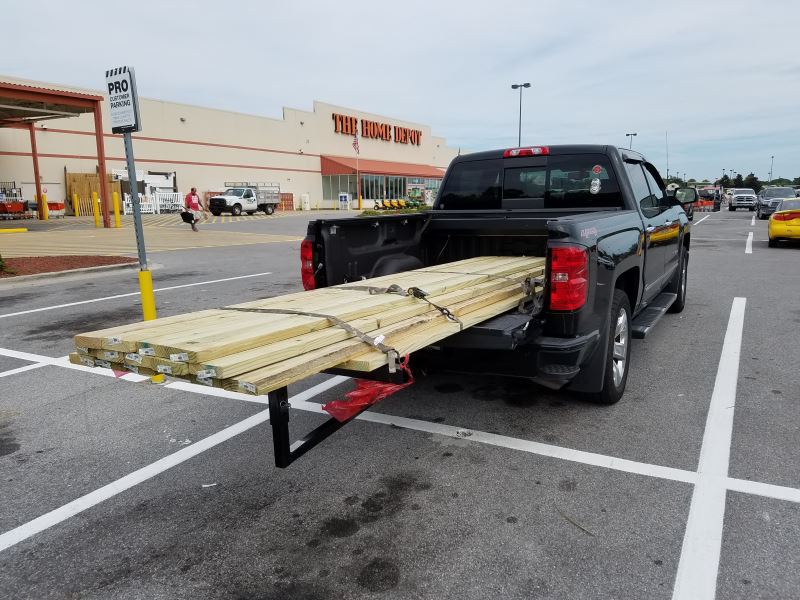 Darby Extend A Truck Hitch Mounted Load Extender Roof Or Truck Bed