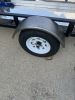 Single Axle Trailer Fender w/ Backing Plate - Ribbed Steel - 13" to 14" Wheels - Qty 1 customer photo