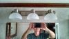 Gustafson 12V RV Vanity Light w/ Light Shades - 18" Long - White Glass - Satin Nickel customer photo