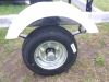 Single Axle Trailer Fender w Top Step - Style C - White Plastic - 8" to 12" Wheels - Qty 1 customer photo