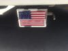 American Flag Trailer Hitch Cover - 1-1/4" Class II Hitches - Stainless Steel - Chrome Trim customer photo