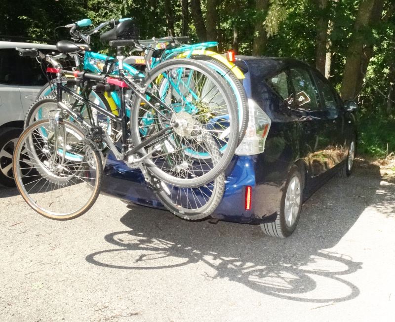 prius bike rack trunk