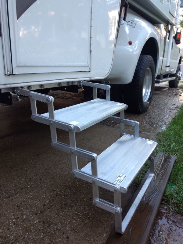 TorkLift GlowStep Camper Scissor Steps 6 Steps Aluminum 20" Wide