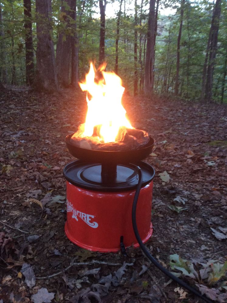 Camco Big Red Portable Gas Campfire w 10 Long Hose Camco