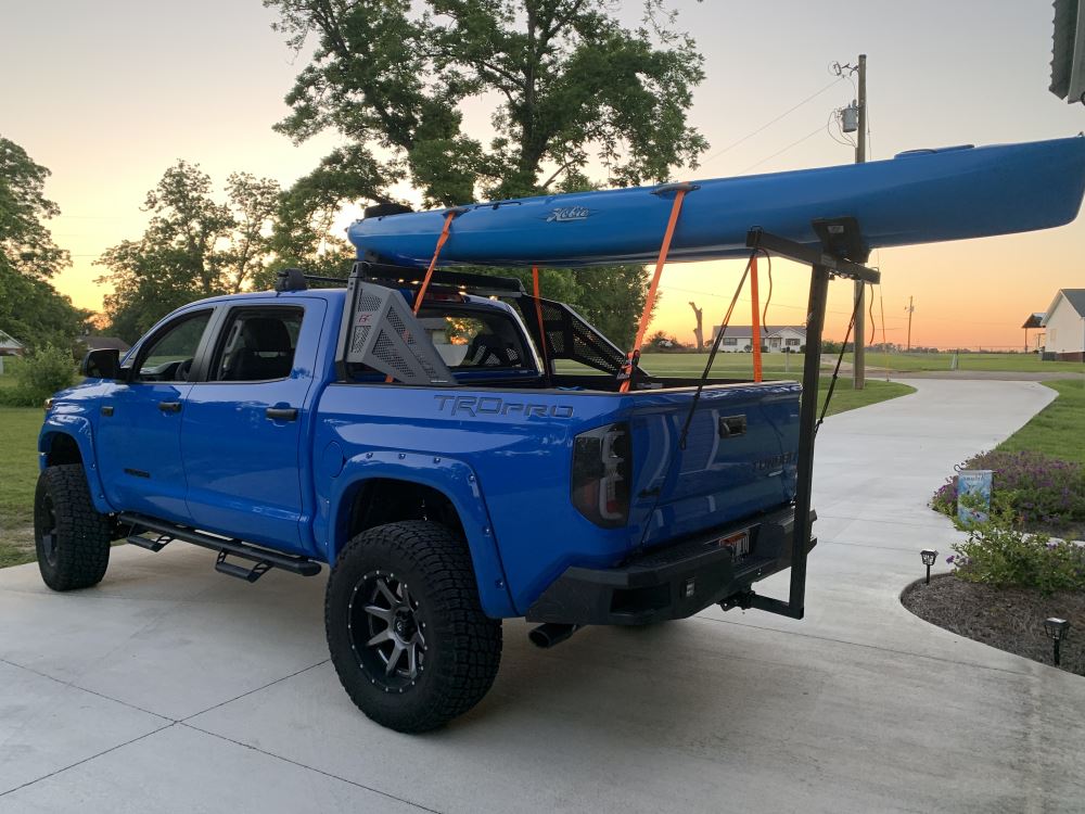 Darby Extend A Truck Kayak Carrier W Hitch Mounted Load Extender And