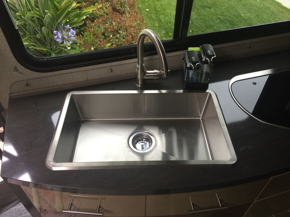 15 top mount rv kitchen sink