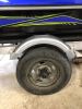 Single Axle Trailer Fender w Top Step - Style C - Silver Plastic - 8" - 12" Wheels - Qty 1 customer photo