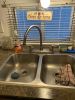 RV Kitchen Faucet - Dual Teacup Handle - Satin Nickel customer photo