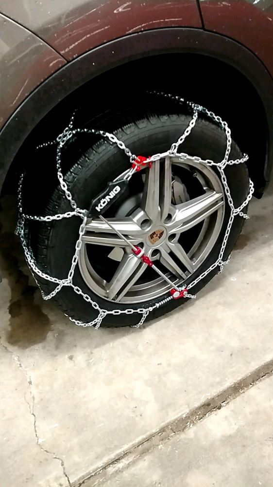 Konig Tire Chains - Diamond Pattern - Square Link - Self Tensioning - 1  Pair Konig Tire Chains th2004705265