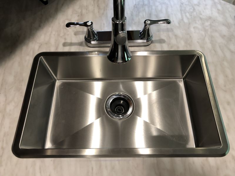 rv single bowl stainless kitchen sink top mount