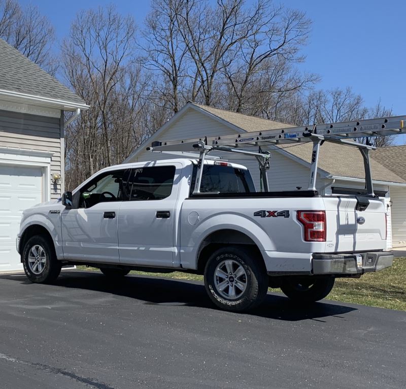 Thule TracRac SR Sliding Truck Bed Ladder Rack w/ Cantilever - 1,250 ...