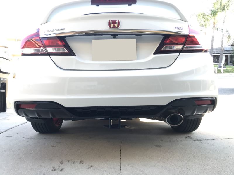 2013 Honda Civic EcoHitch Hidden Trailer Hitch Receiver - Custom Fit - 2