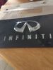 Ebony Finished Stainless Steel License Plate Infiniti with Logo Chrome customer photo