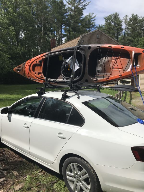 SportRack Kayak Carrier with Tie-Downs - J-Style - Fixed Arms - Roof ...