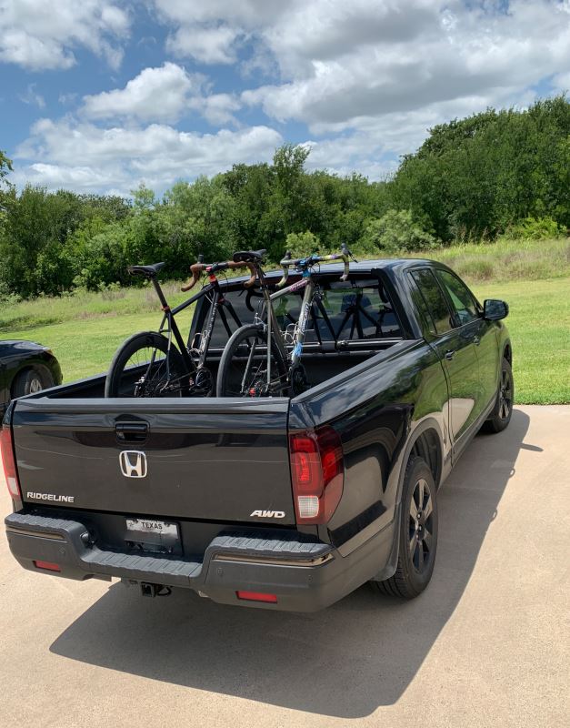 2020 Honda Ridgeline RockyMounts Truck Bed Track for Fork Mount Bike