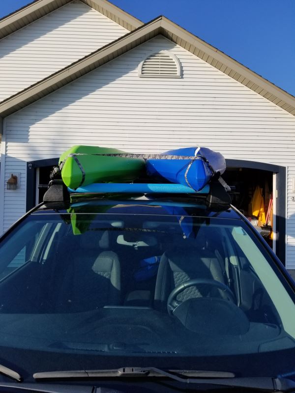 Darby Extend-A-Truck Kayak Carrier w/ Hitch Mounted Load Extender and ...
