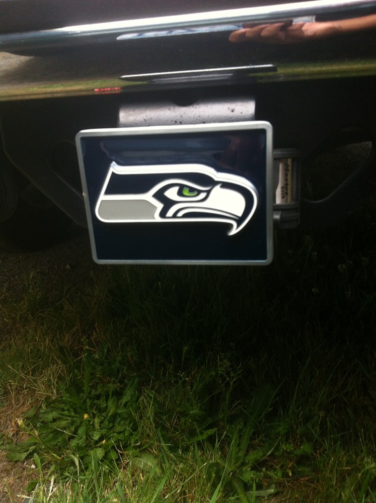 Seattle Seahawks NFL Trailer Hitch Cover Siskiyou Hitch Covers NHC128