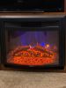 Greystone RV Curved Electric Fireplace with Logs - 26" Wide - Recessed Mount - Black customer photo