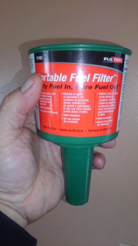 Flotool Non Conductive Fuel Filter Funnel 2 12 Gallons Per Minute