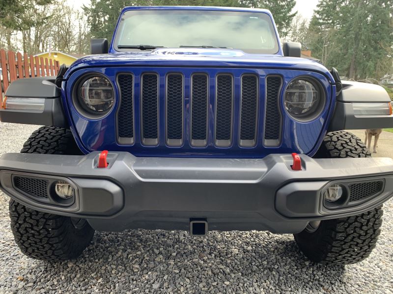 2019 Jeep Wrangler Curt Front Mount Trailer Hitch Receiver - Custom Fit ...