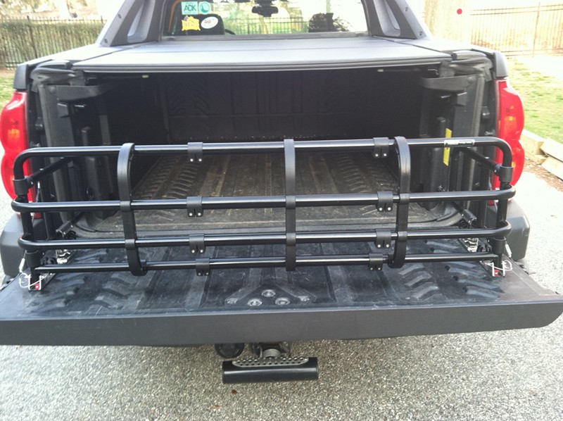 Fold Down Truck Bed Expander - Black Topline Bed Extender BX4004-02