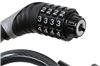 cable locks 5 feet long rockymounts lester combination lock - programmable braided steel 5'