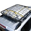 stretchable net and tie-down straps for rhino-rack roof cargo basket - 39-5/16 inch x 35-7/16