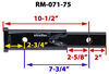 tow bars fits 2 inch hitch dimensions