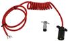 tow bar wiring extensions 7-wire to 6-wire coiled-to-straight cord for roadmaster bars - 8' long