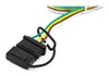 plugs into vehicle wiring universal roadmaster extension loop for towed vehicles - dual 4-way flat trailer ends 6' long