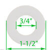 hardware washers dimensions