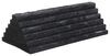 wheel chock single rumber 16 inch - recycled rubber and plastic qty 1