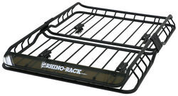 Rhino-Rack Roof Mounted Steel Cargo Basket - 57" Long x 42" Wide - 165 lbs - RMCB02