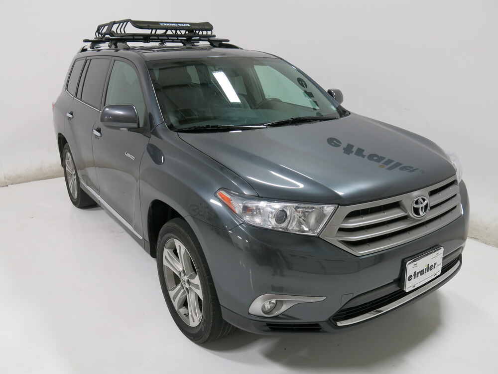 2016 Toyota Highlander RhinoRack Roof Mounted Steel Cargo Basket 47