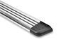 romik nerf bars - running boards matte finish rb2 w/ custom install kit 6 inch wide silver aluminum