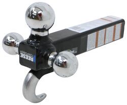 Reese Tri-Ball Trailer Hitch Ball Mount with Clevis Hook - 10,000 lbs - RP47FR