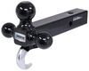 Reese Tri-Ball Trailer Hitch Ball Mount with Clevis Hook - 10,000 lbs