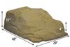 storage and display ramps race show rock for vehicle - 17 inch lift 40 long sandstone qty 1