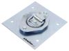 D-Ring Anchor w/ Backing Plate and Hardware - Bolt-On - 3-9/16" Wide - Recessed Mount - 400 lbs Recessed Mount RR1K