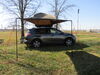 0  roof rack mount driver side passenger rhino-rack dome awning - bolt on 8' 2 inch long x 4 wide