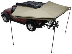 Rhino-Rack Batwing Compact Awning - Roof Rack Mount - Bolt On - Driver's Side - 69 Sq Ft - RR33300