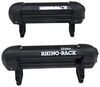 roof rack clamp-on rhino-rack ski and fishing rod carrier - locking 2 pairs of skis or 4 rods