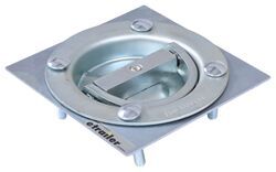 Brophy Swiveling D-Ring Anchor w Backing Plate and Hardware - Bolt-On - Recessed Mount - 2,000 lbs