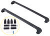 complete roof systems rhino-rack roc25 rack for naked roofs - vortex aero crossbars aluminum black