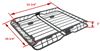fork mount clamp on - standard rhino-rack xtray pro cargo basket and 2 bike carrier steel 58-1/4 inch x 41 165 lbs